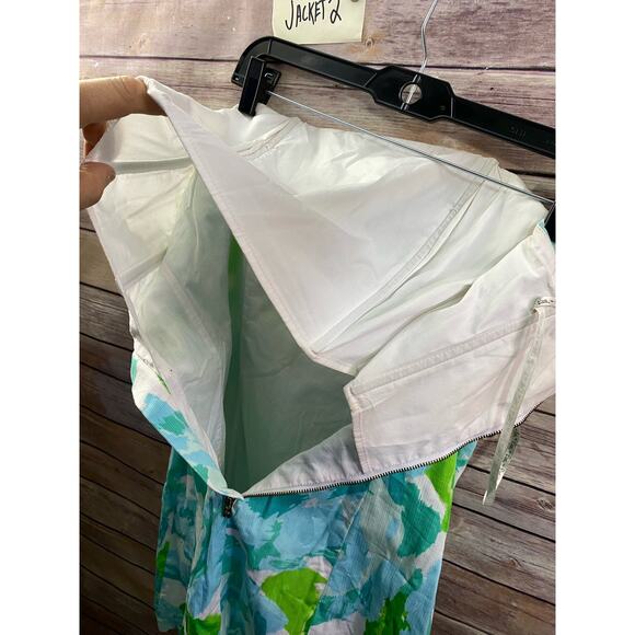 Lilly Pulitzer Tansy Poolside Blue Strapless Dress Size 6 Tropical - Picture 7 of 16
